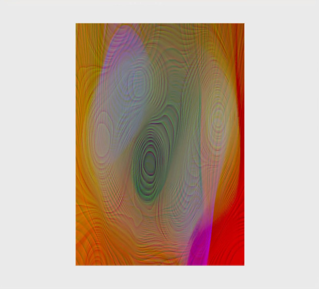 Abstrait en couleurs estivales, surface mate en structure de lignes carnet de notes de Gürsel Yesil Digital Art