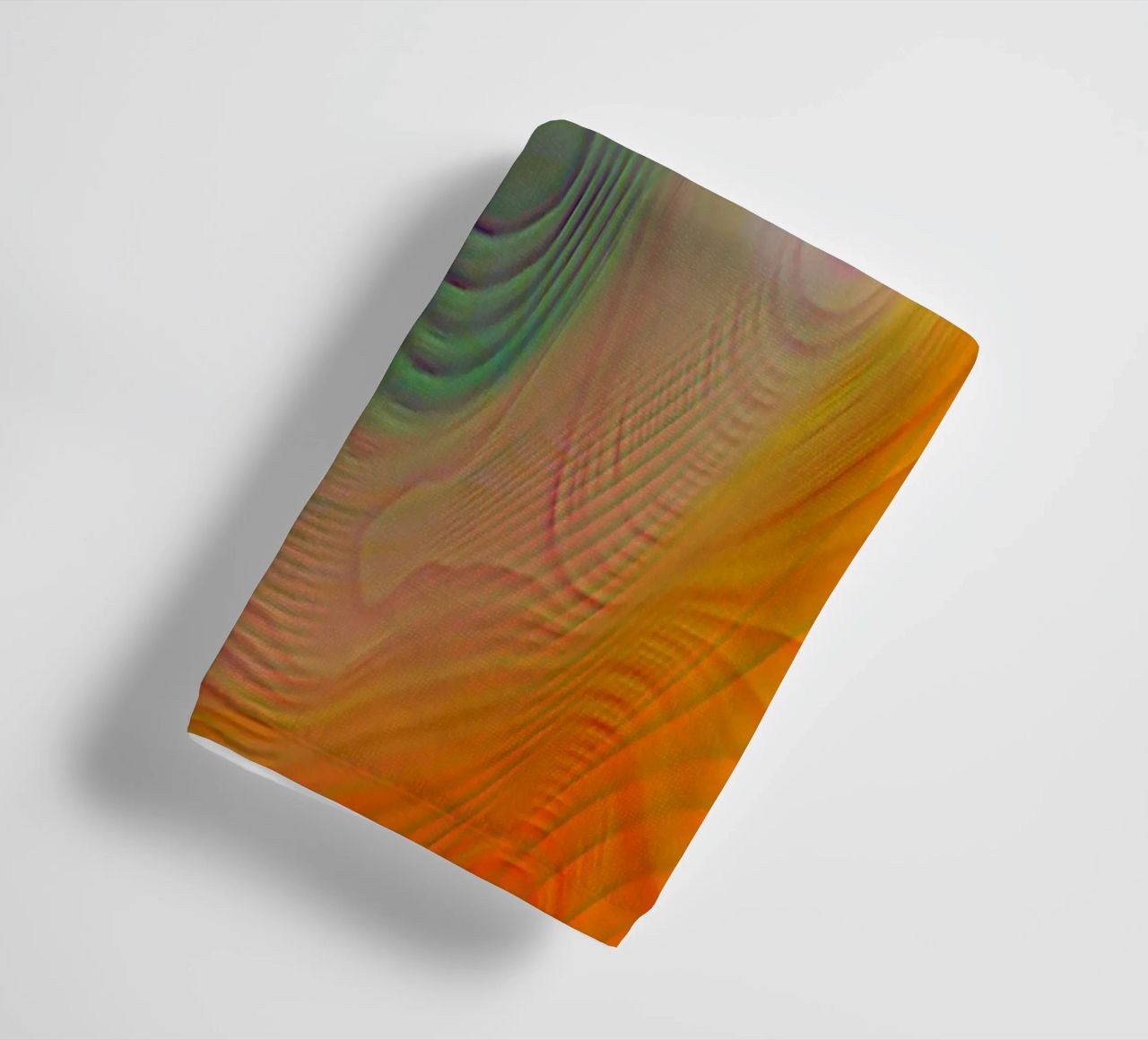 Abstract in summer colours, matt surface in line structure towel by Gürsel Yesil Digital Art