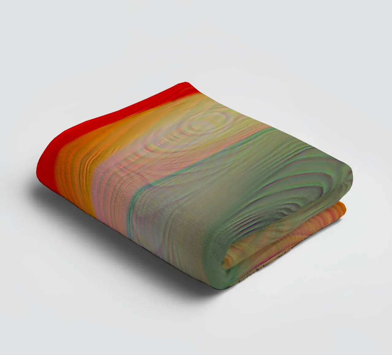 Abstrait en couleurs estivales, surface mate en structure de lignes serviette de bain de Gürsel Yesil Digital Art