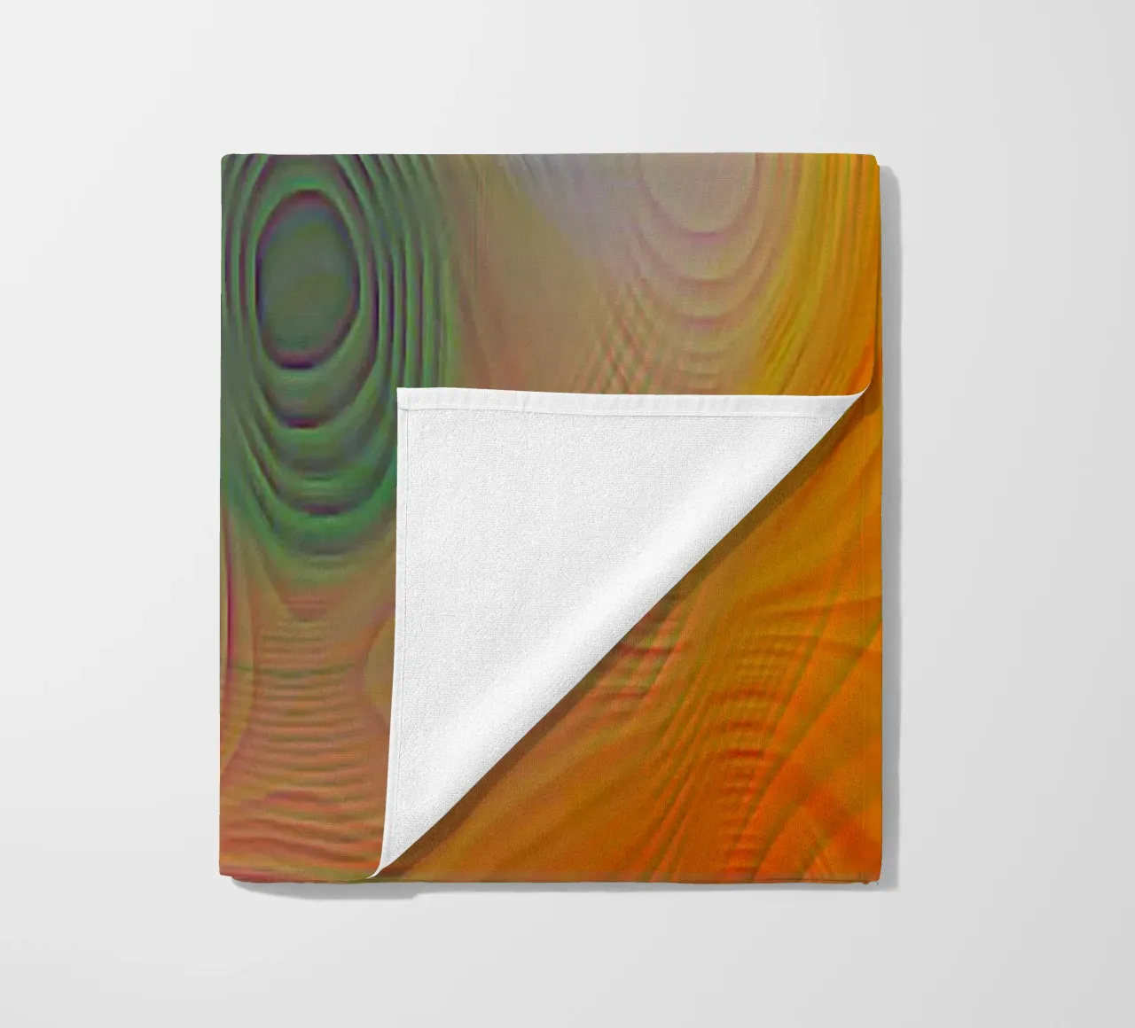 Abstract in summer colours, matt surface in line structure beach towel by Gürsel Yesil Digital Art