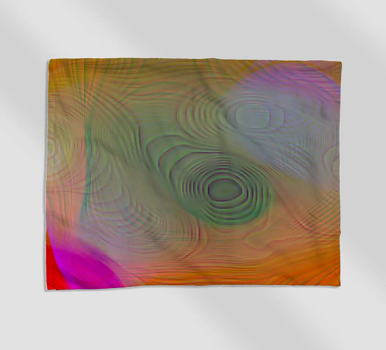 Abstract in summer colours, matt surface in line structure beach towel by Gürsel Yesil Digital Art