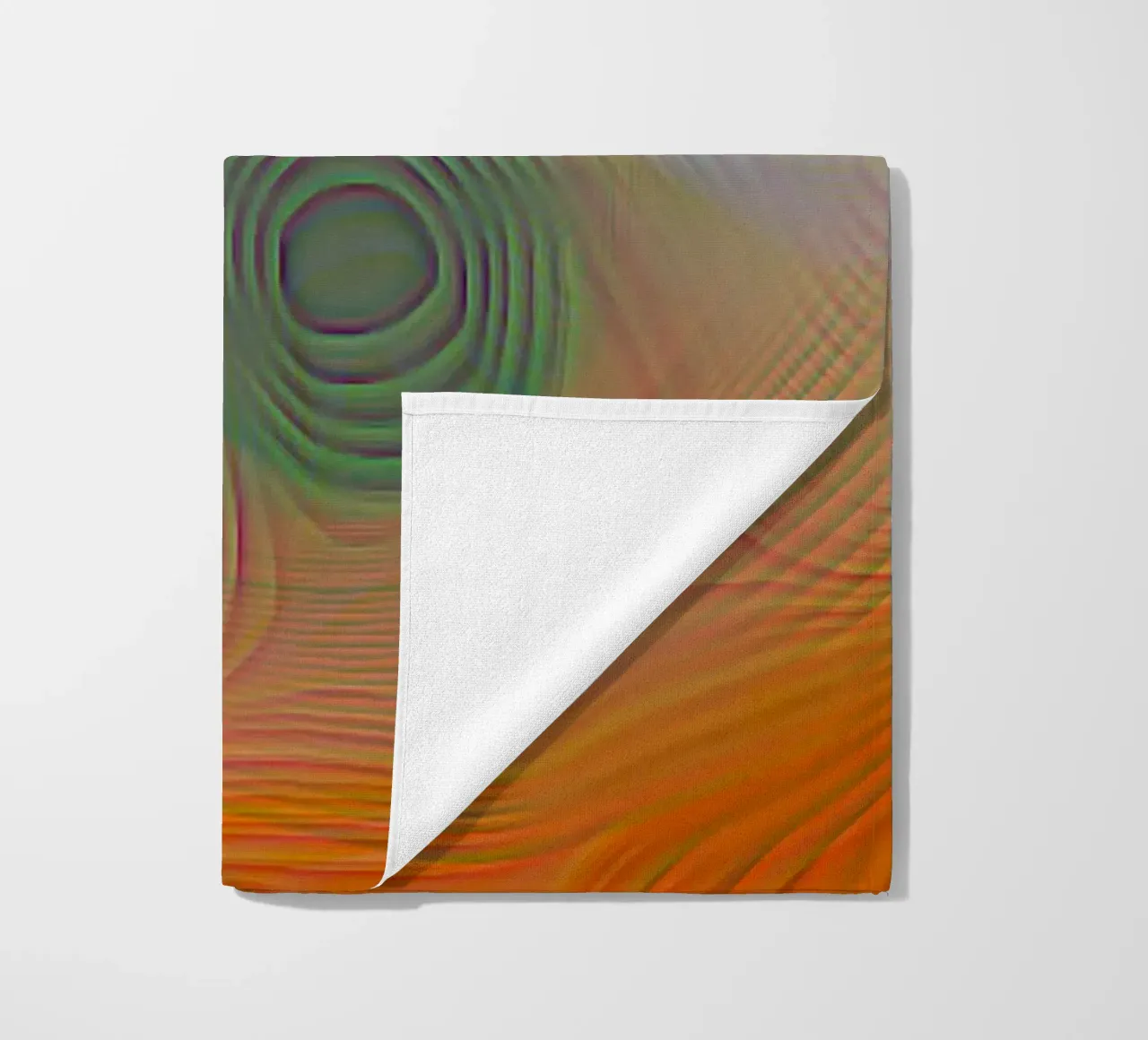 Abstract in summer colours, matt surface in line structure beach towel by Gürsel Yesil Digital Art