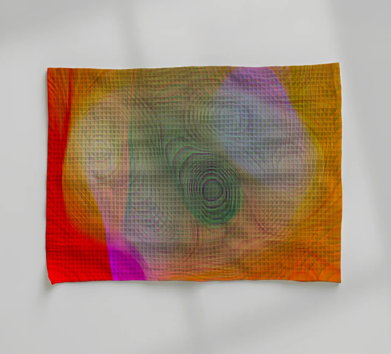 Astratto in colori estivi, superficie opaca con struttura a righe canovaccio da cucina da Gürsel Yesil Digital Art