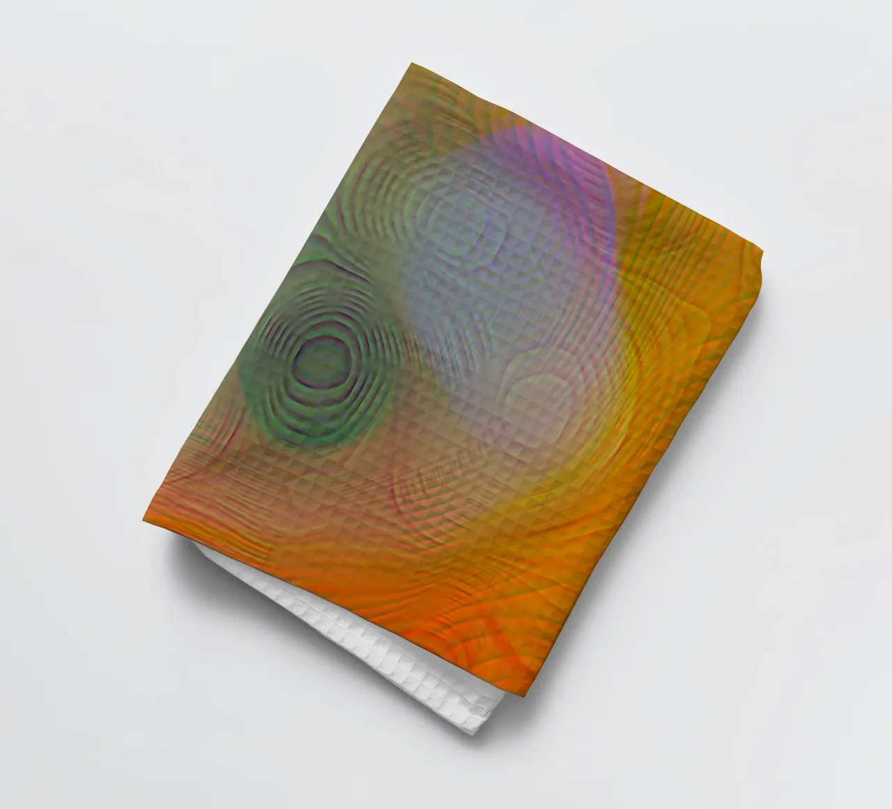 Astratto in colori estivi, superficie opaca con struttura a righe canovaccio da cucina da Gürsel Yesil Digital Art