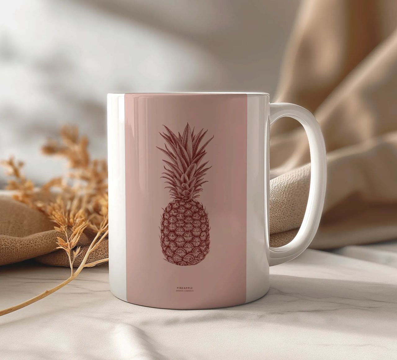 Pineapple II tazza in ceramica da Flora & Fauna