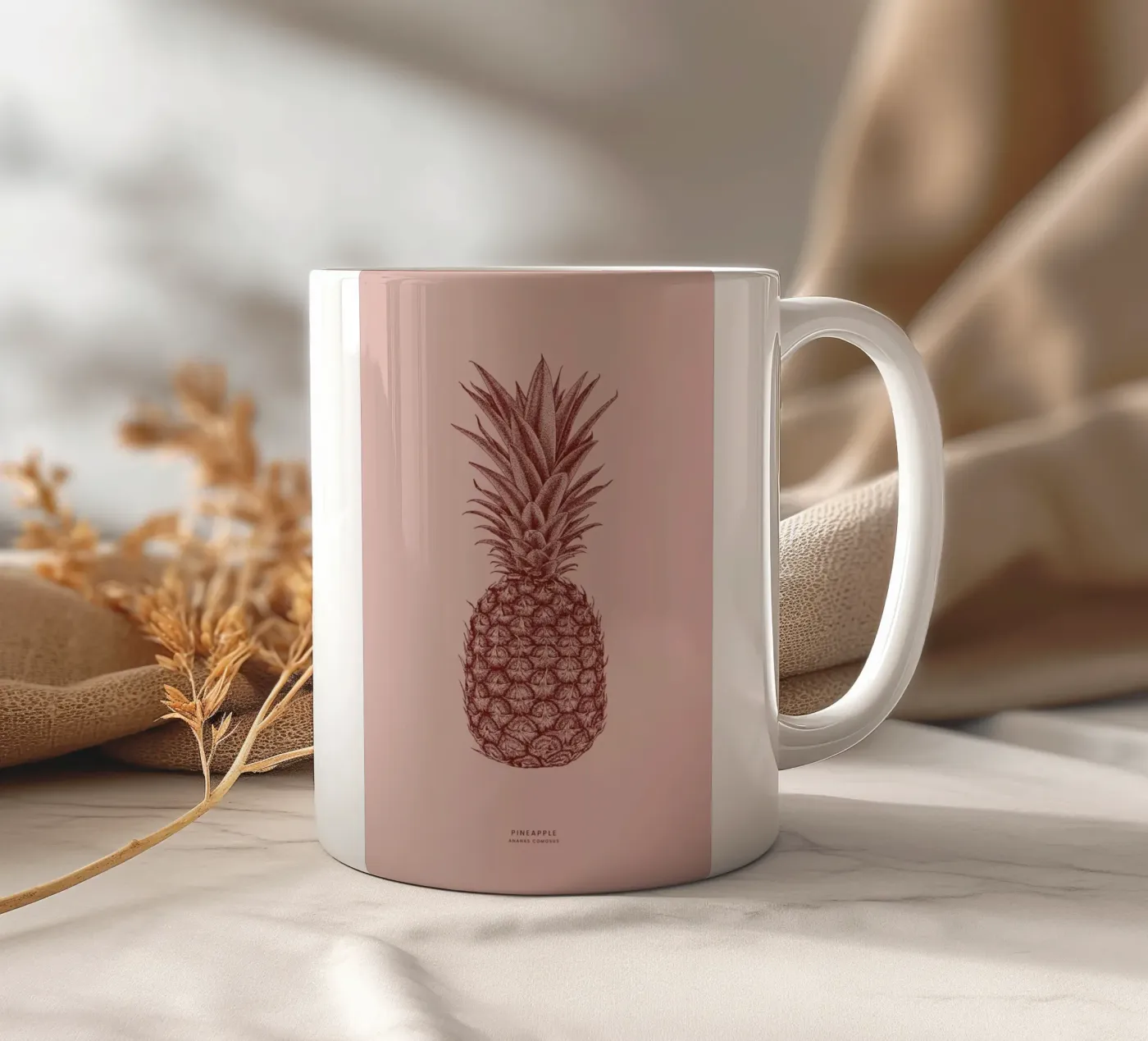 Pineapple II ceramic mug by Flora & Fauna