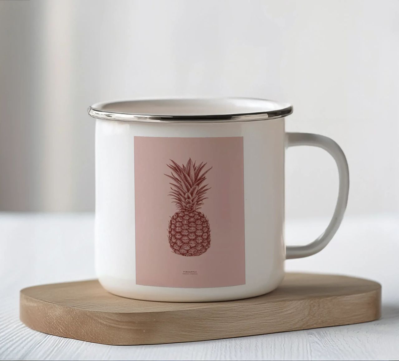 Pineapple II tazza in smalto da Flora & Fauna