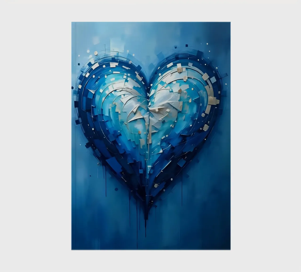 cuore_blu_argento_1 diario da Pink- und LoveArt by LK