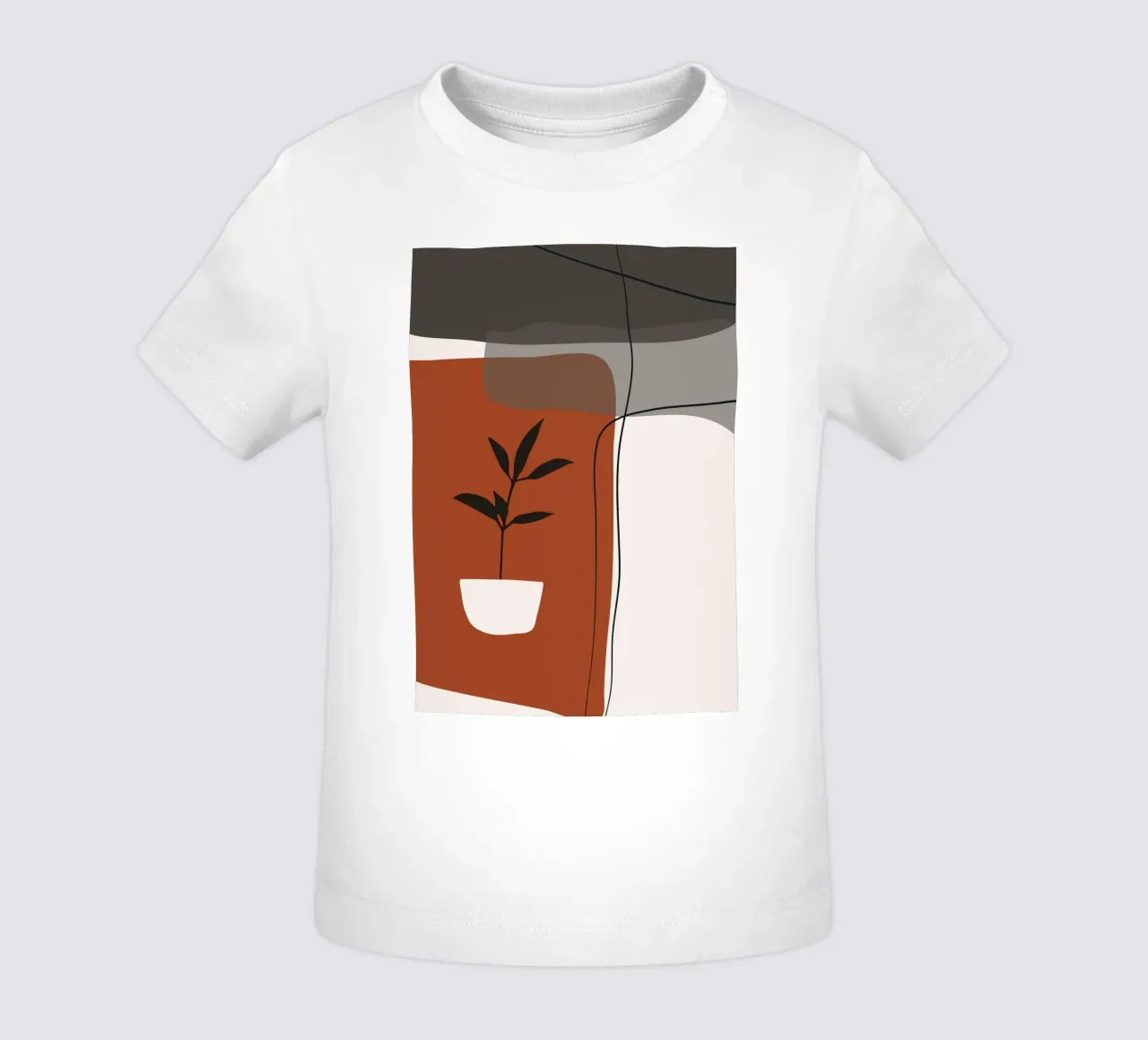 Minimalistic simple potted maglietta neonato da edsonramosart