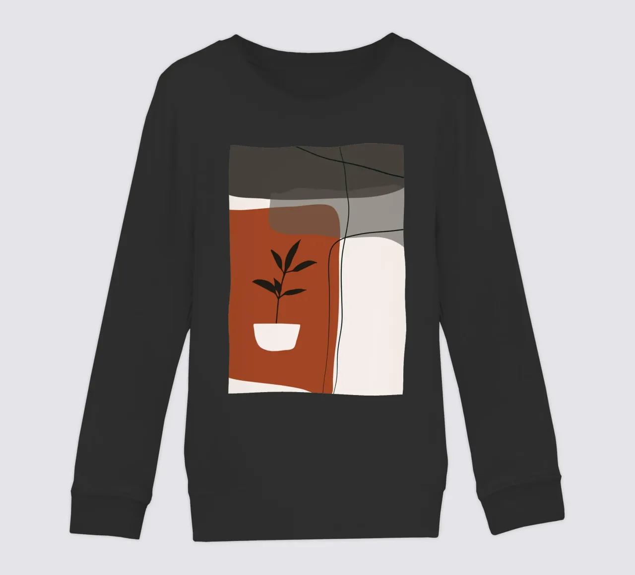 Minimalistic simple potted felpa bambino da edsonramosart