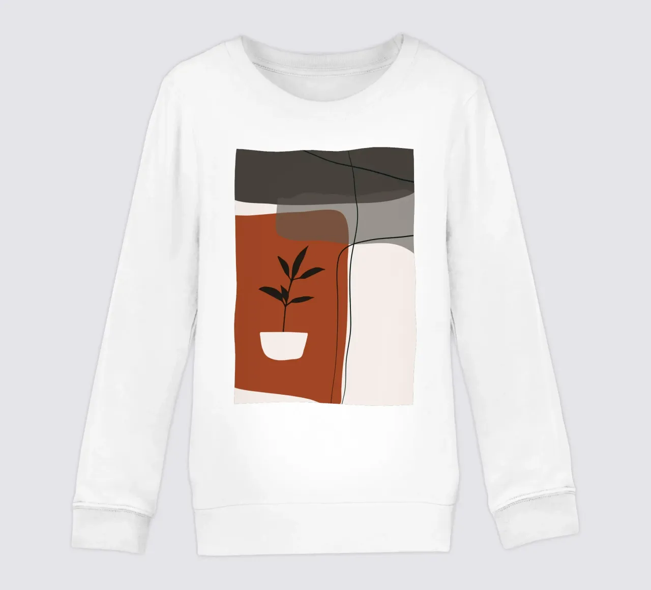 Minimalistic simple potted felpa bambino da edsonramosart