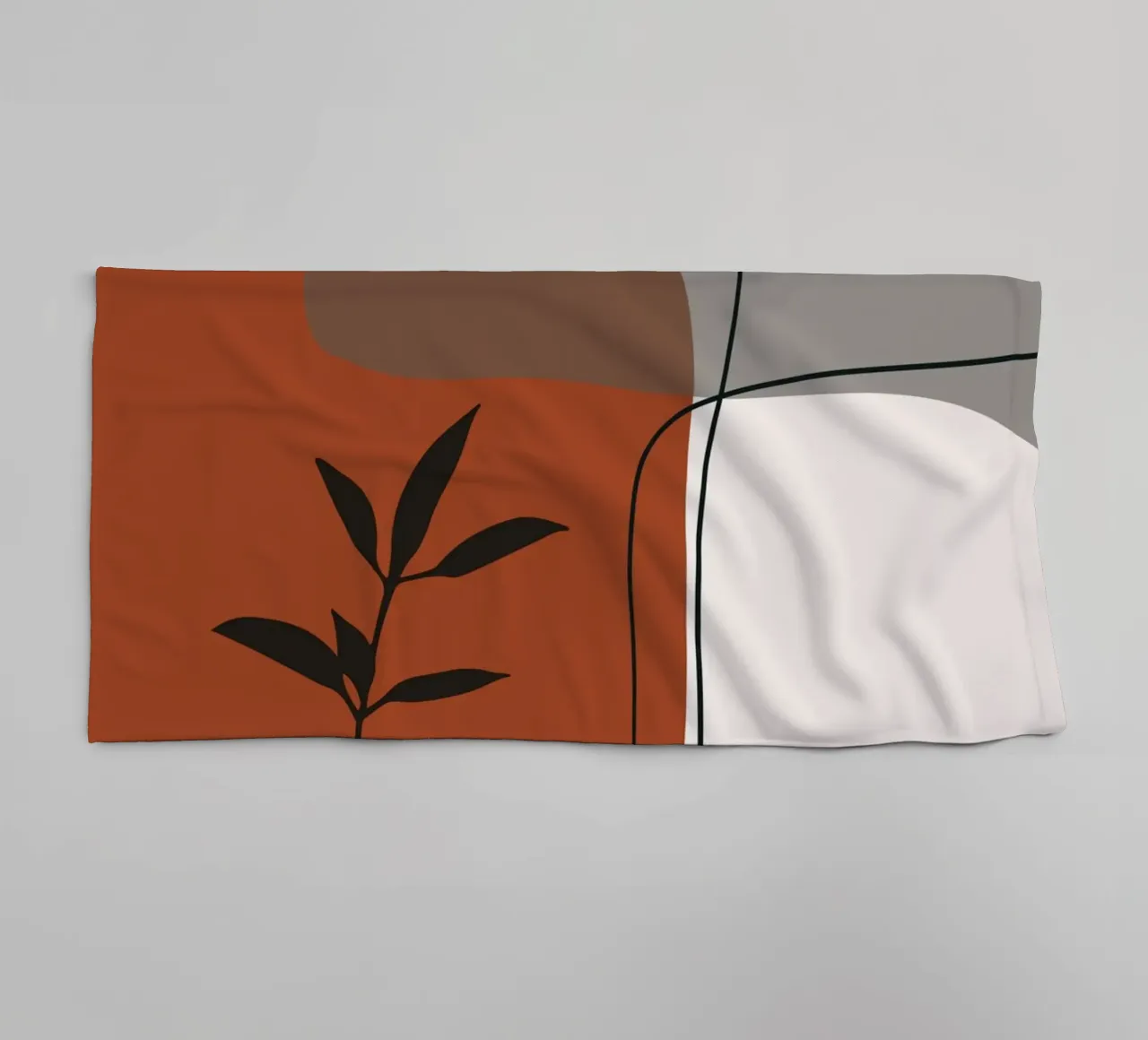 Minimalistic simple potted asciugamano da bagno da edsonramosart