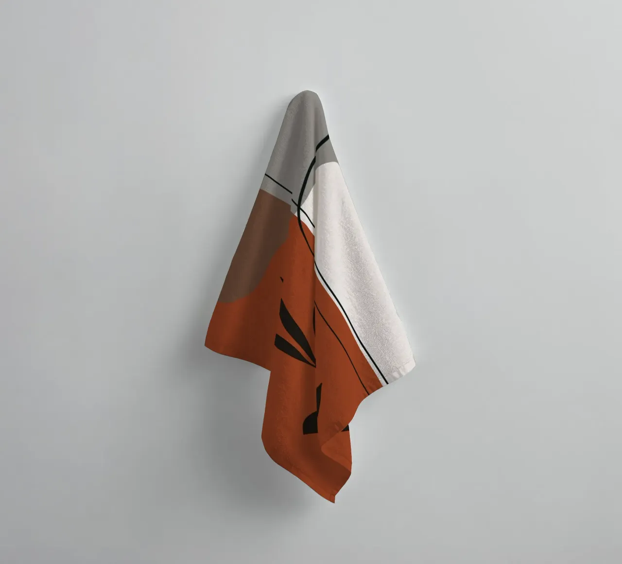 Minimalistic simple potted asciugamano da bagno da edsonramosart