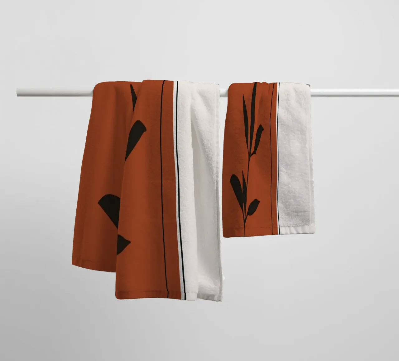 Minimalistic simple potted asciugamano da bagno da edsonramosart