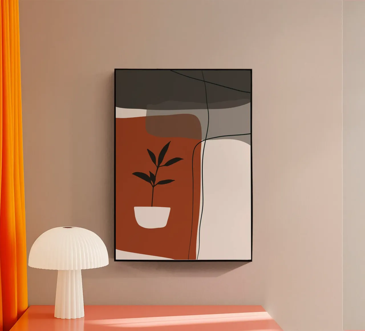 Minimalistic simple potted plexiglass da edsonramosart