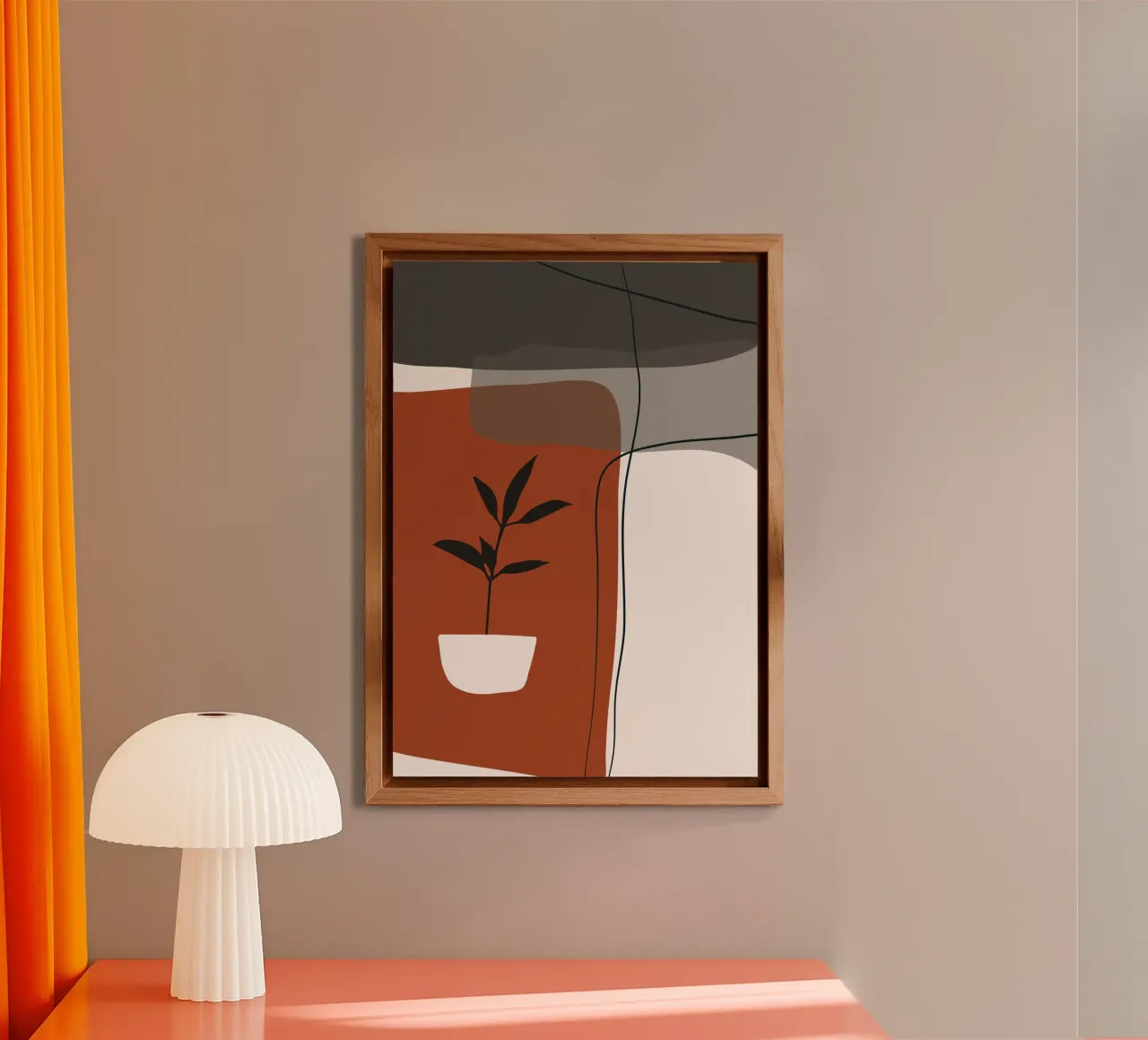 Minimalistic simple potted alluminio dibond da edsonramosart