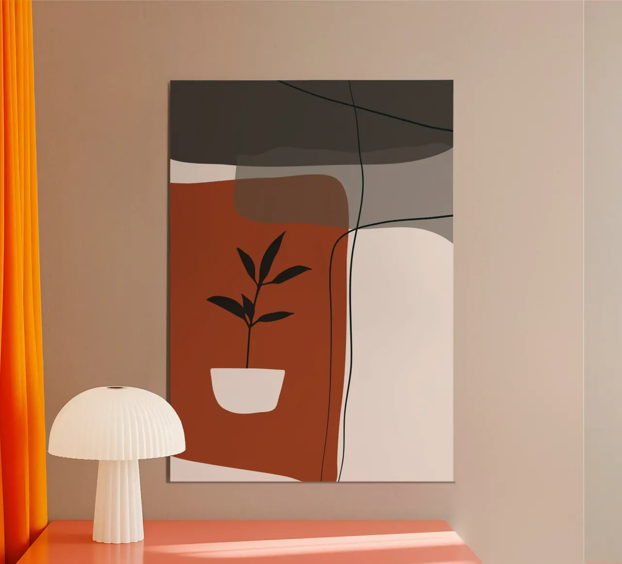 Minimalistic simple potted alluminio dibond da edsonramosart