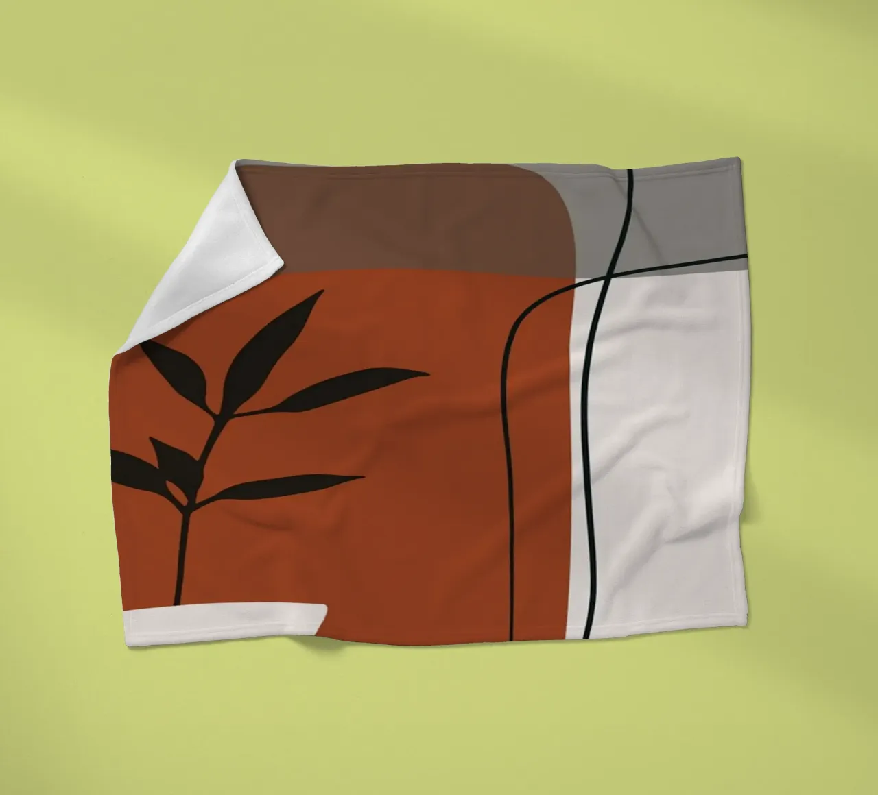 Minimalistic simple potted coperta in pile da edsonramosart