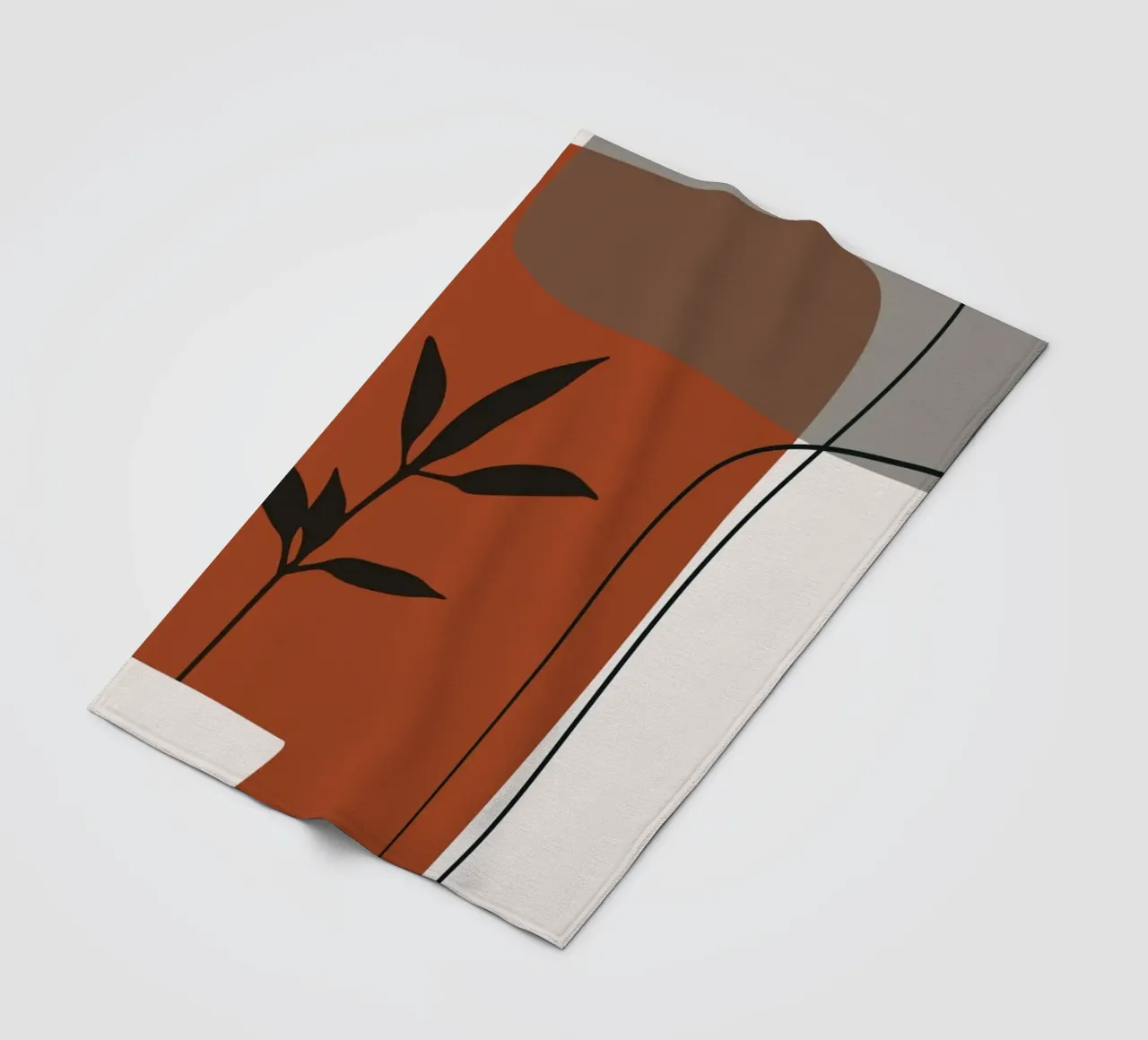 Minimalistic simple potted coperta in pile da edsonramosart