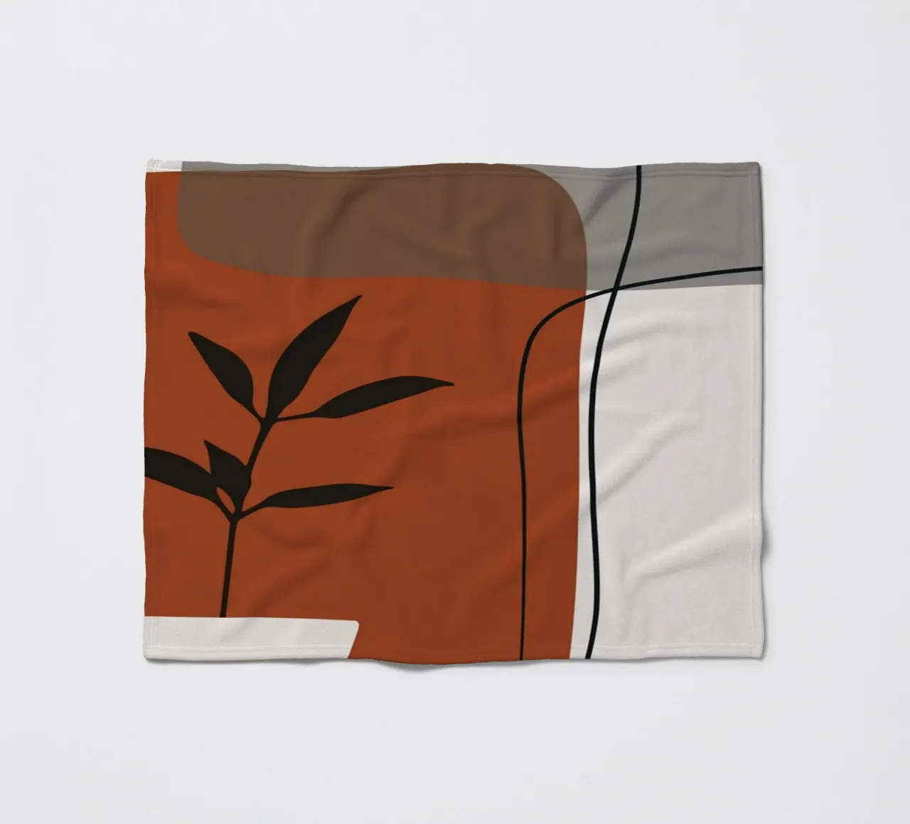 Minimalistic simple potted coperta in pile da edsonramosart