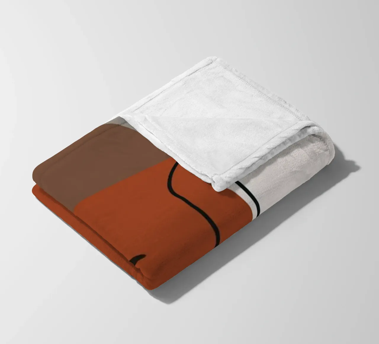 Minimalistic simple potted coperta in pile da edsonramosart