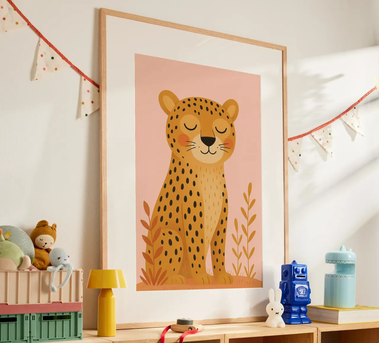 Tigre stilizzata - Animale per bambini carta hahnemühle da Tiny Tails & Stripes