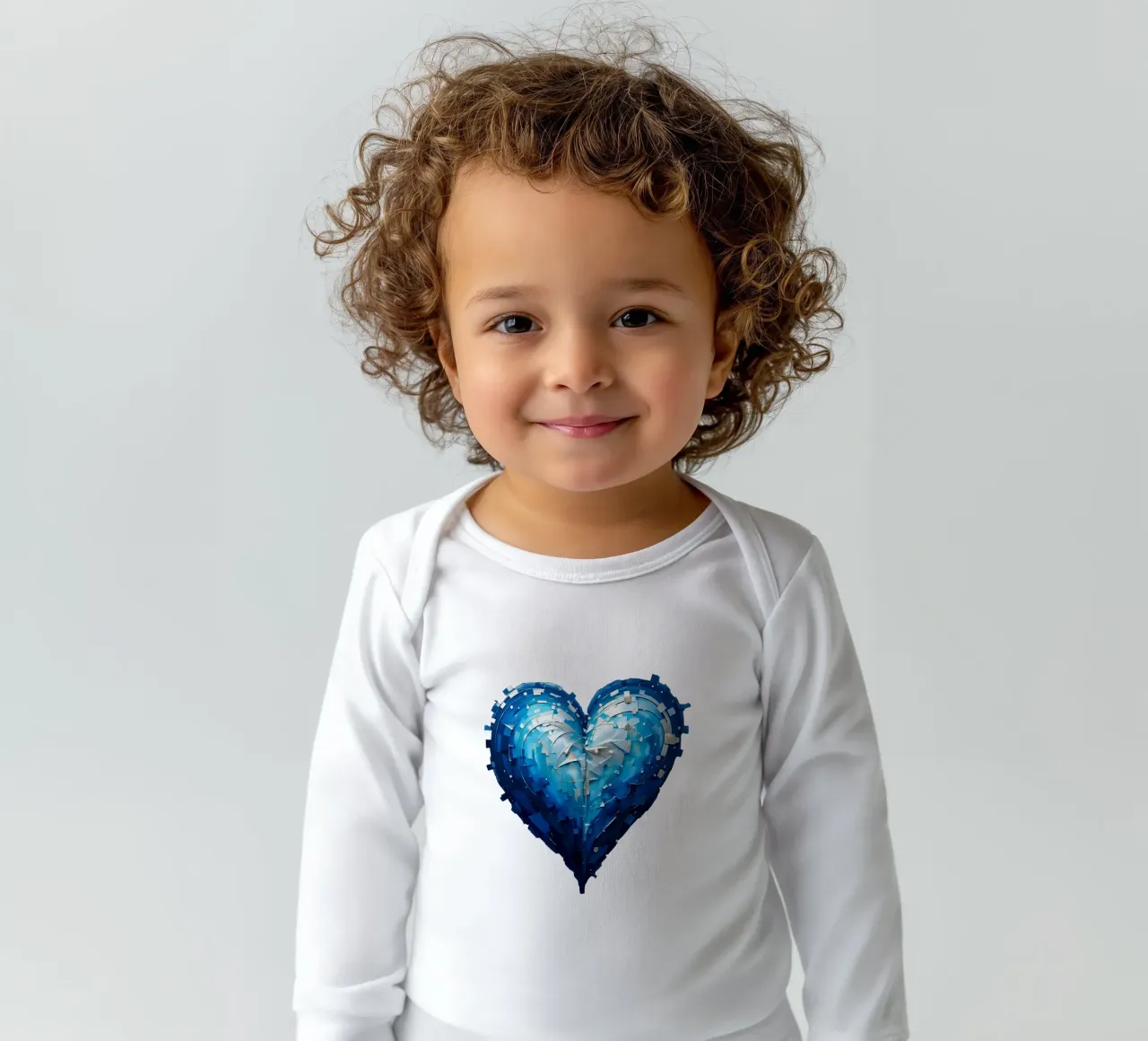 cuore_blu_argento_1a body neonato maniche lunghe da Pink- und LoveArt by LK