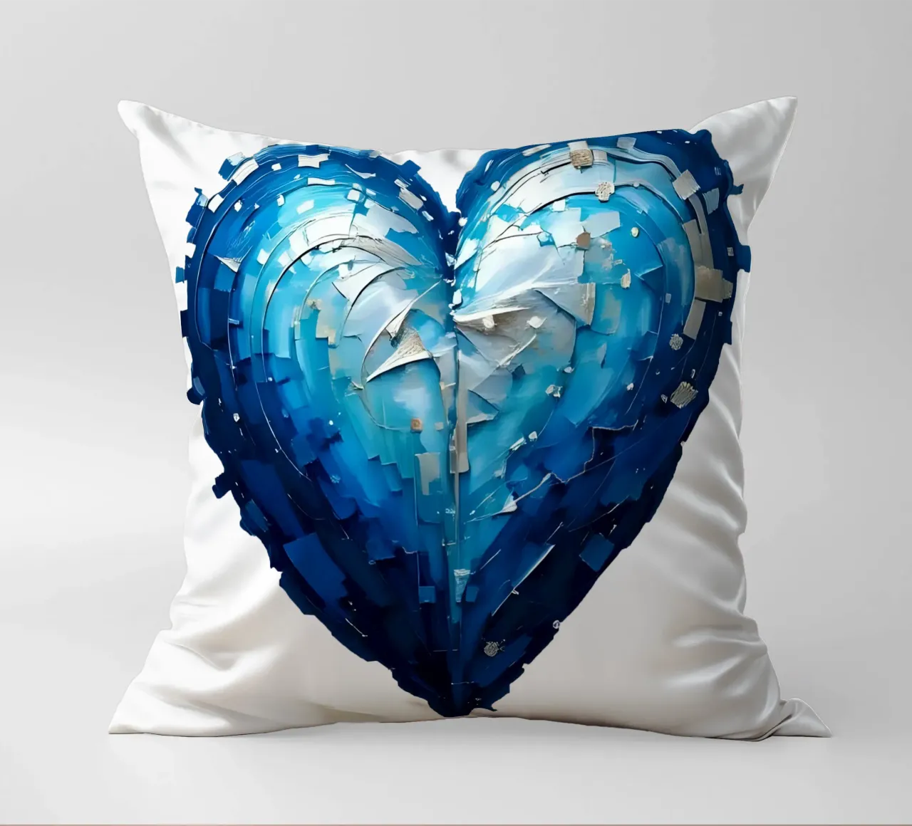 cuore_blu_argento_1a cuscino da Pink- und LoveArt by LK