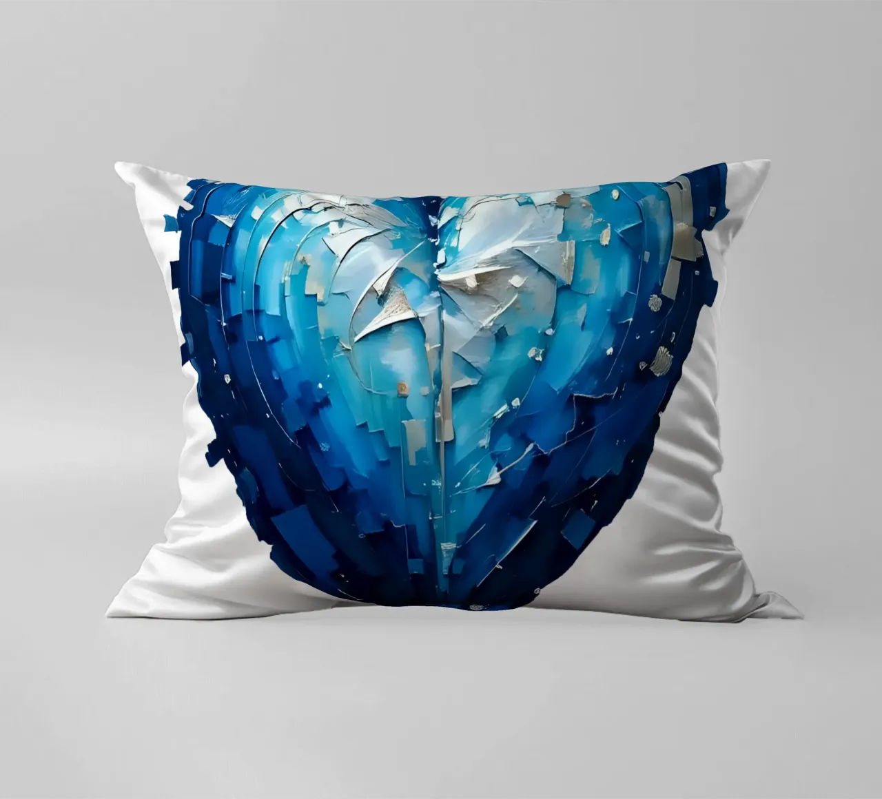 cuore_blu_argento_1a cuscino da Pink- und LoveArt by LK