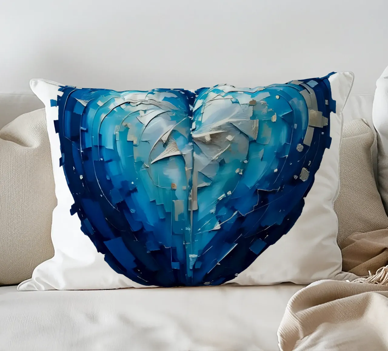 cuore_blu_argento_1a cuscino da Pink- und LoveArt by LK