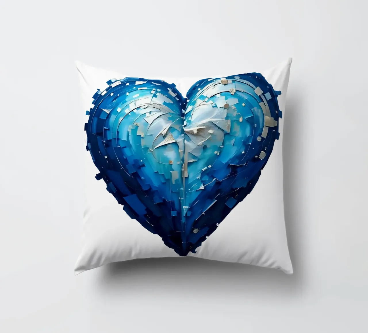 cuore_blu_argento_1a cuscino da Pink- und LoveArt by LK