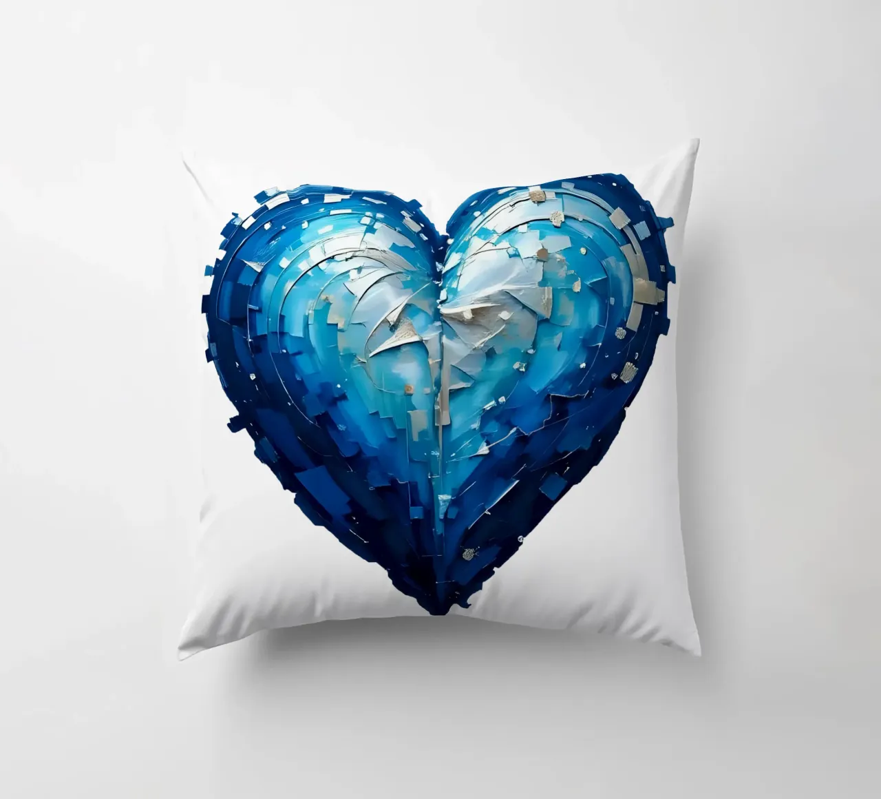 cuore_blu_argento_1a cuscino da Pink- und LoveArt by LK