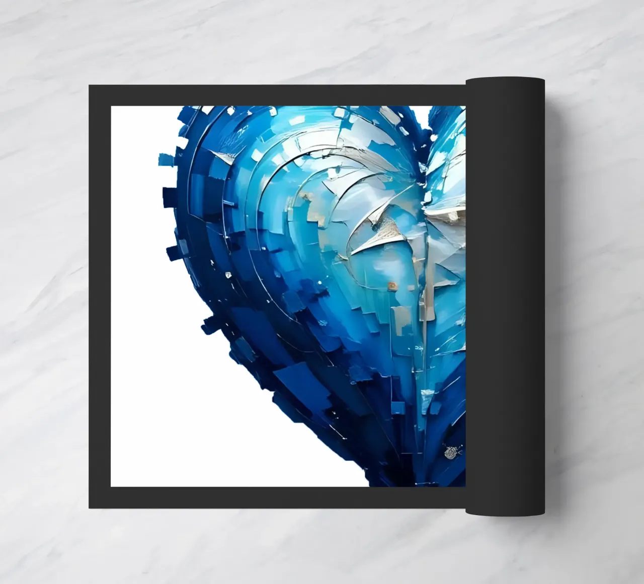 cuore_blu_argento_1a zerbino da Pink- und LoveArt by LK