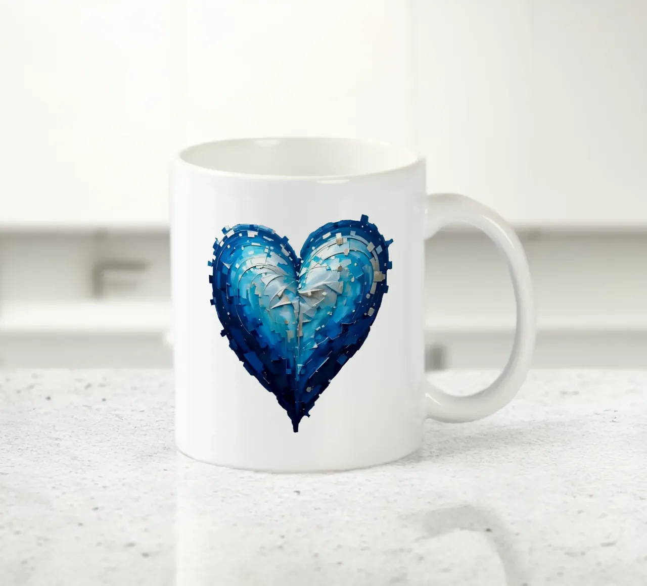 cuore_blu_argento_1a tazza in ceramica da Pink- und LoveArt by LK