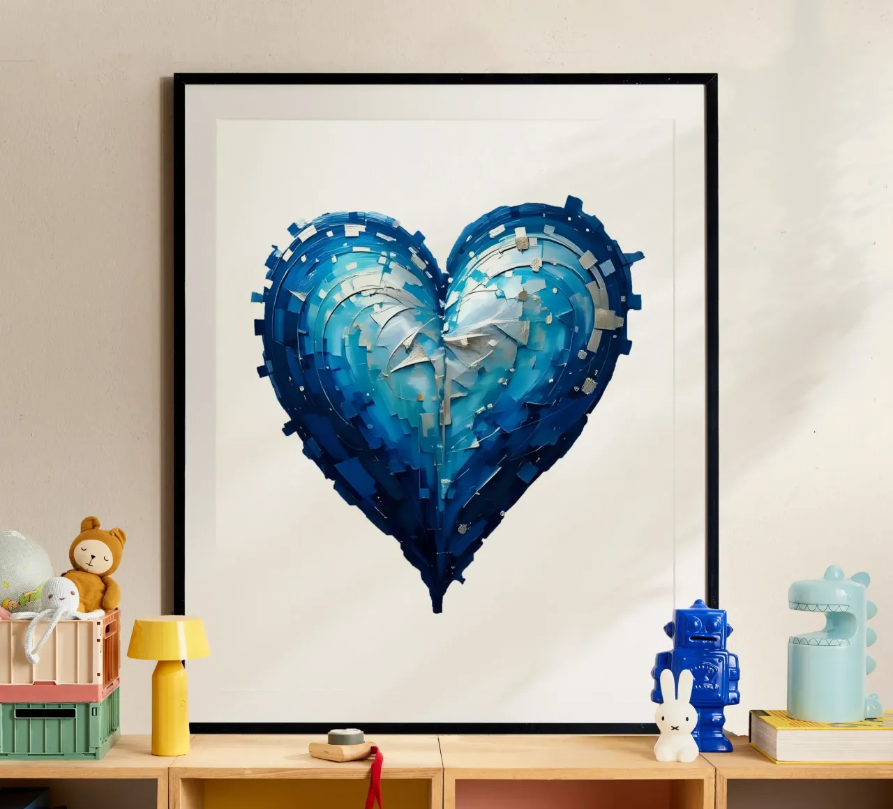 cuore_blu_argento_1a carta hahnemühle da Pink- und LoveArt by LK