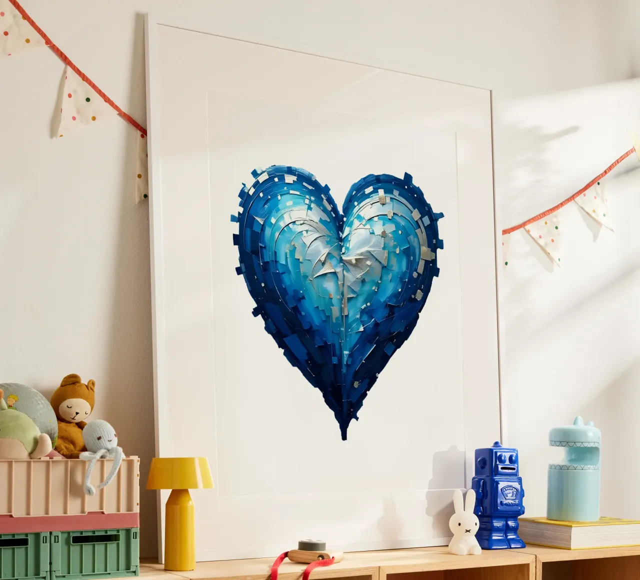 cuore_blu_argento_1a carta hahnemühle da Pink- und LoveArt by LK