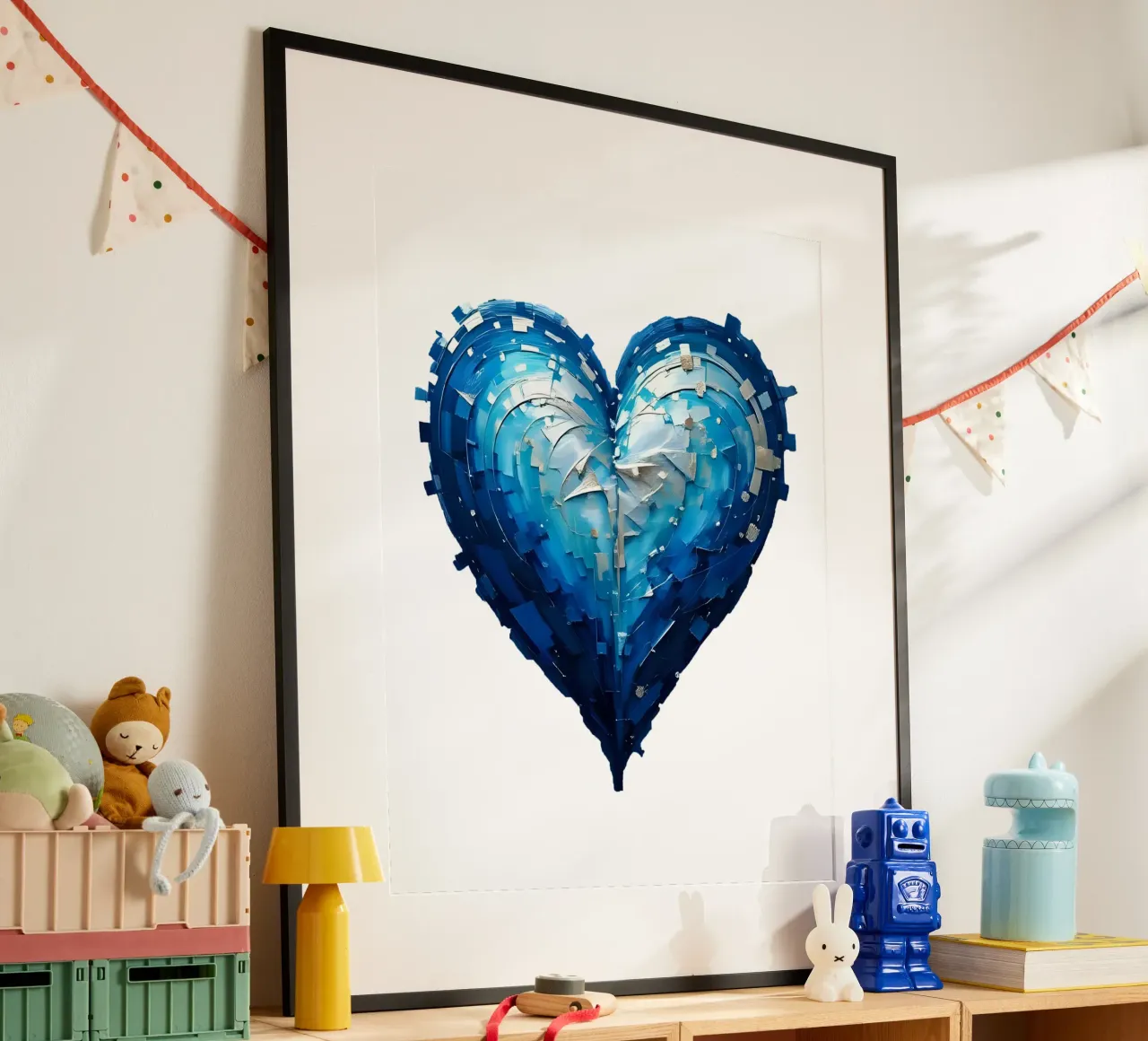 cuore_blu_argento_1a carta hahnemühle da Pink- und LoveArt by LK