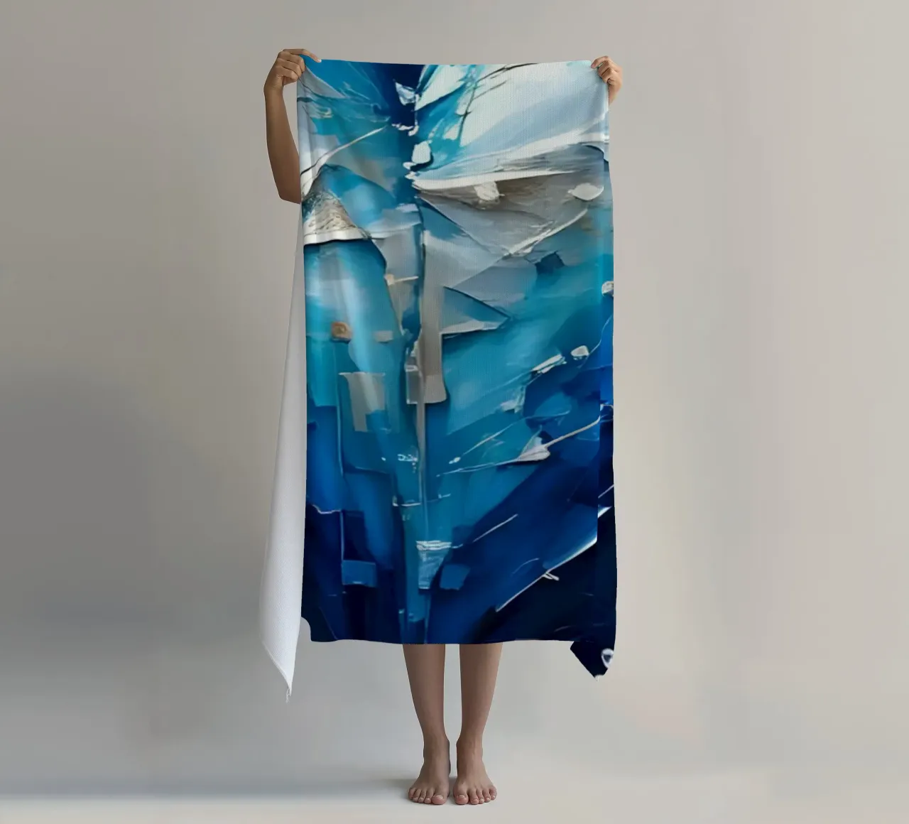 cuore_blu_argento_1a telo mare da Pink- und LoveArt by LK