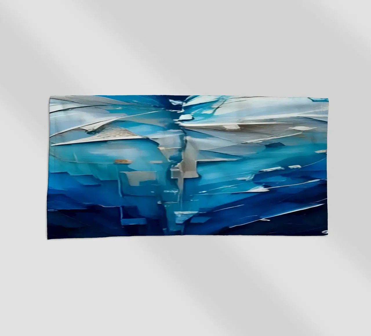 cuore_blu_argento_1a telo mare da Pink- und LoveArt by LK