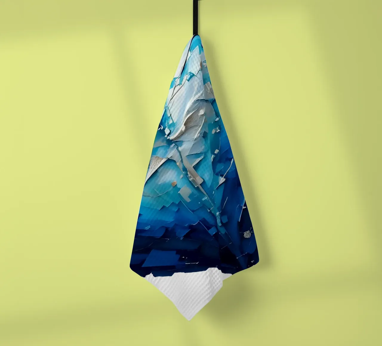 cuore_blu_argento_1a canovaccio da cucina da Pink- und LoveArt by LK