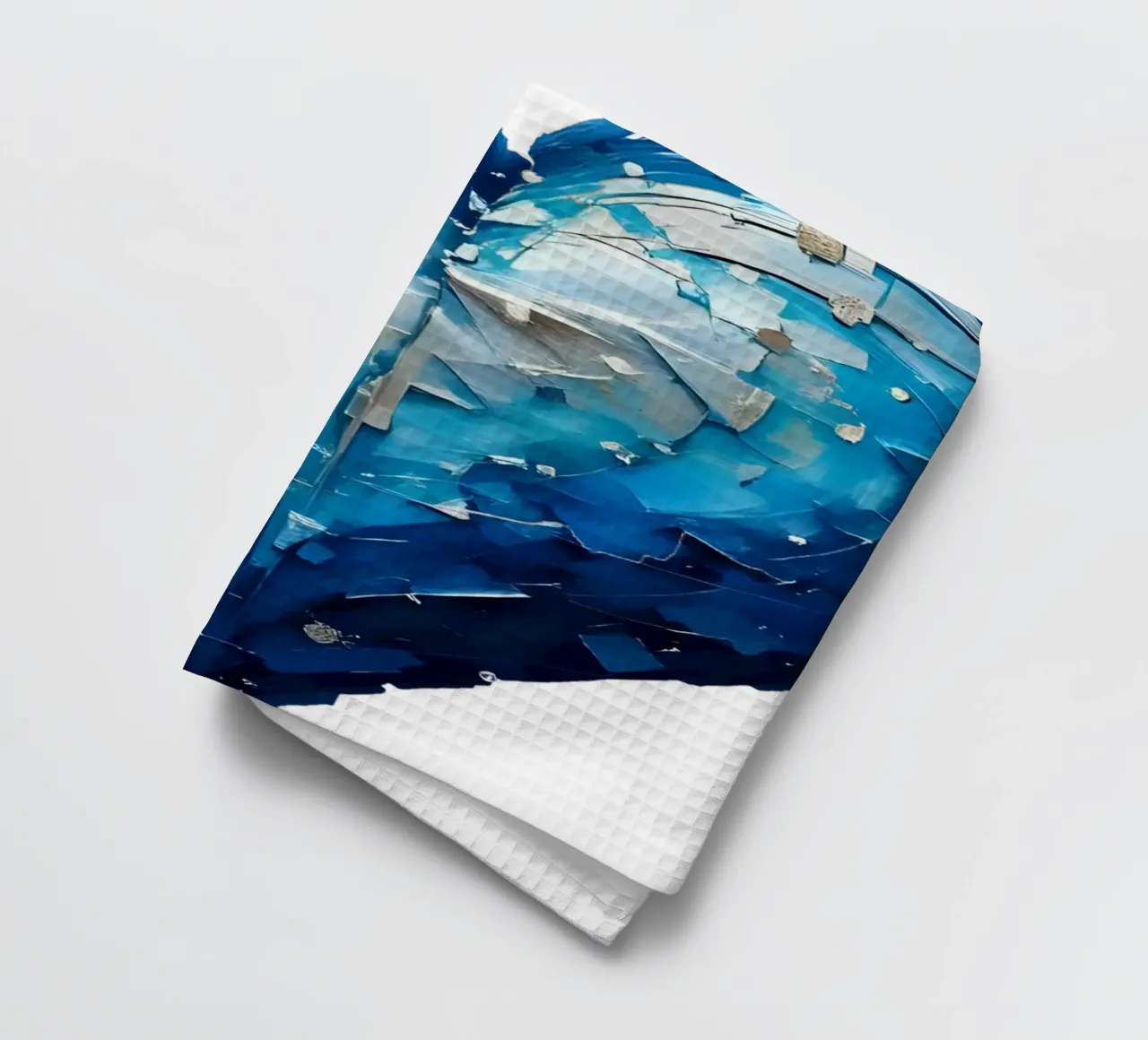 cuore_blu_argento_1a canovaccio da cucina da Pink- und LoveArt by LK