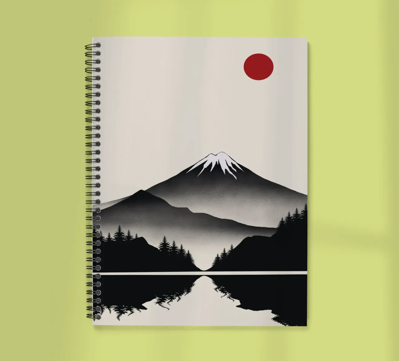 Japanese Mountain spiral notebook by Little Dean