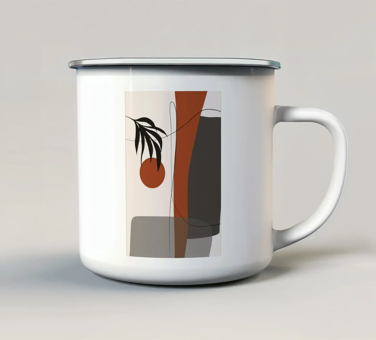 Leaf motifs tazza in smalto da edsonramosart