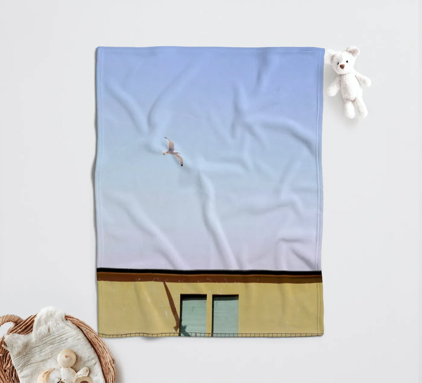 Checking In fleece blanket by Rupert Höller