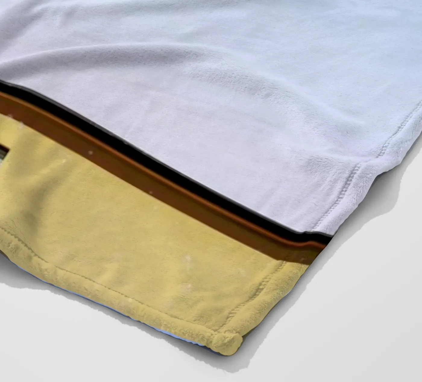 Checking In fleece blanket by Rupert Höller