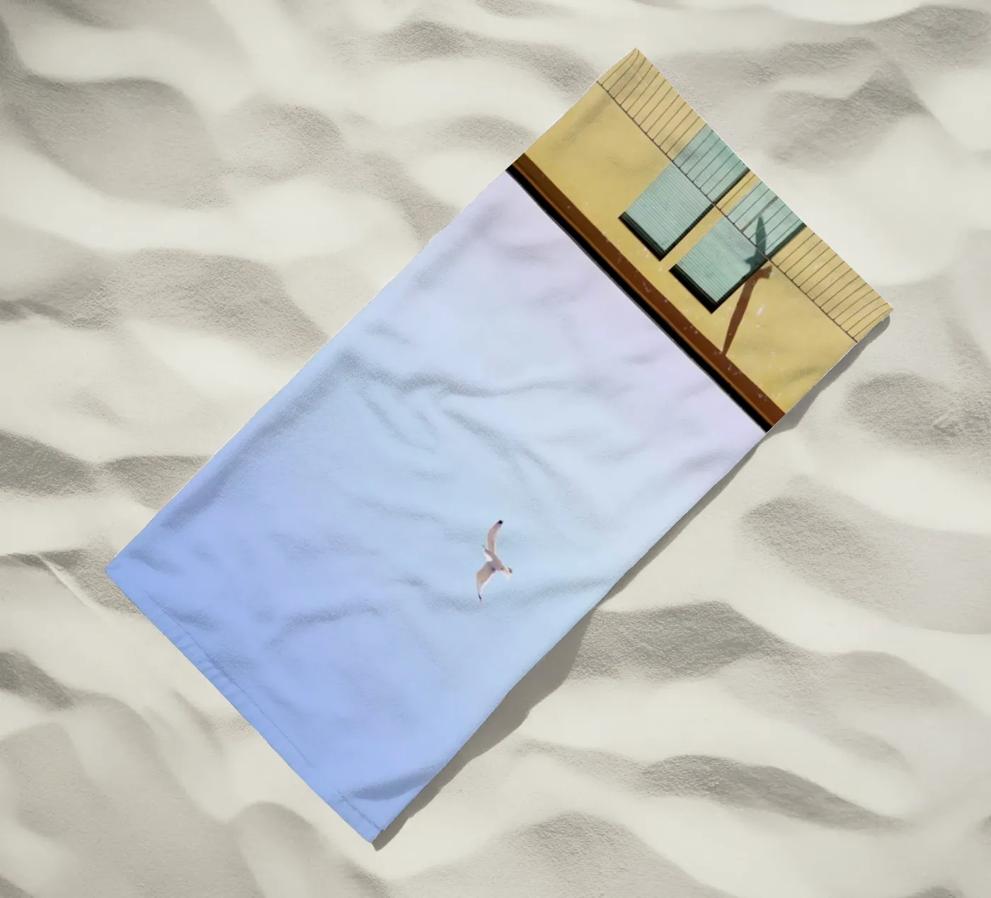 Checking In beach towel by Rupert Höller