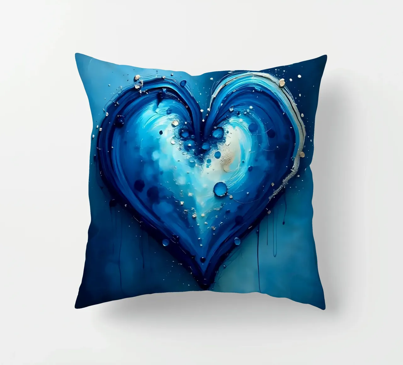 cuore_blu_argento_4 cuscino da Pink- und LoveArt by LK