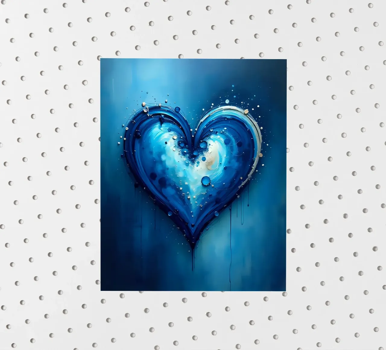 cuore_blu_argento_4 adesivo da Pink- und LoveArt by LK
