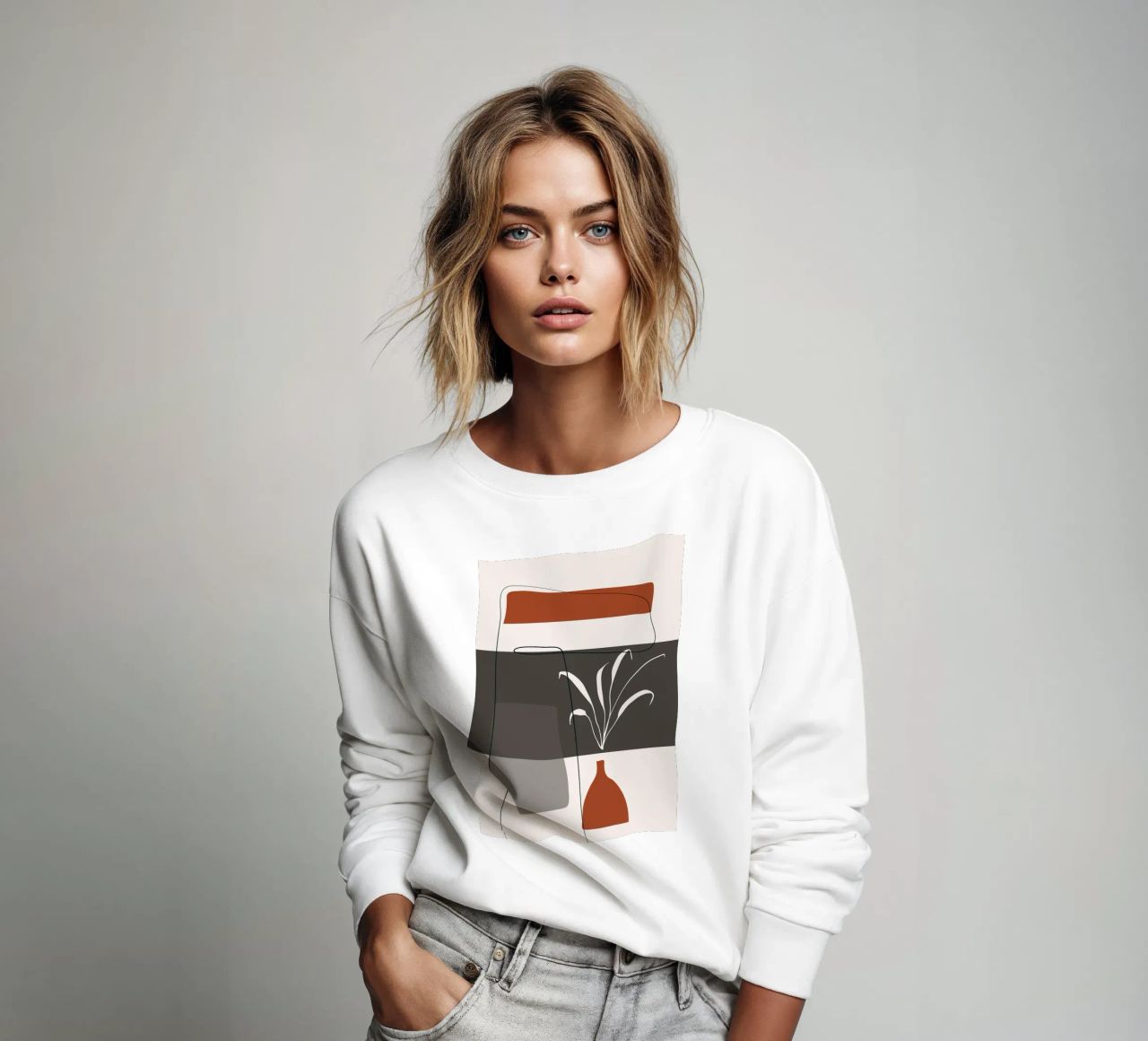 Abstract lines and blocks Sweatshirt von edsonramosart