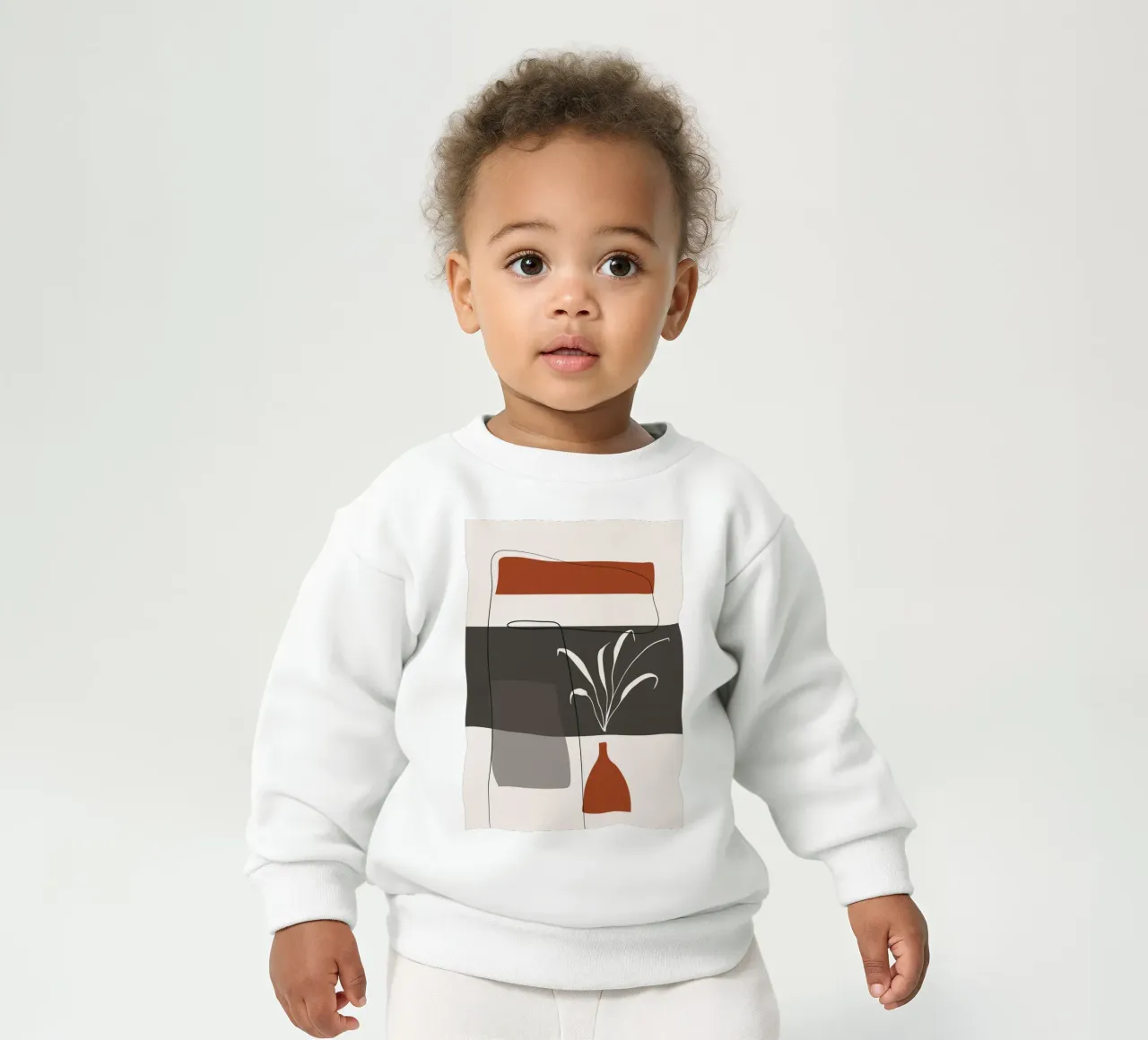 Abstract lines and blocks Baby Sweatshirt von edsonramosart